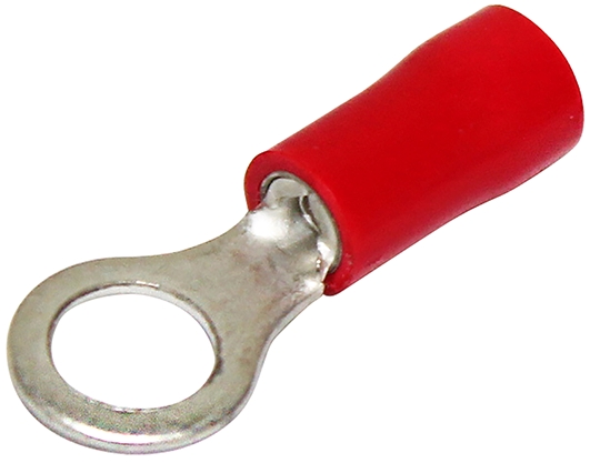 Other view of Hellermann Tyton Round1-5 Double Grip Ring Terminal - 5.3mm - Red - Pack of 100