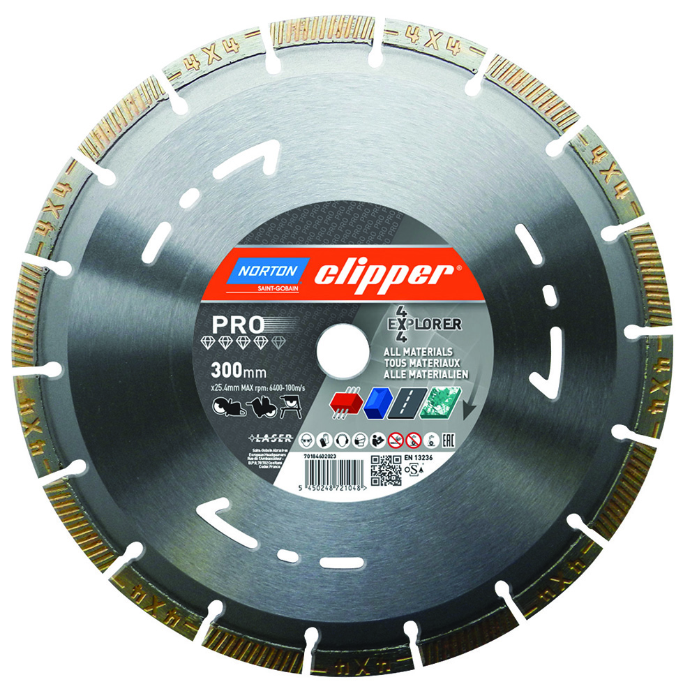 Other view of Norton Clipper FSA70184602023 Pro 4X4 Explorer Segmented Diamond Blade - 300 X 25mm