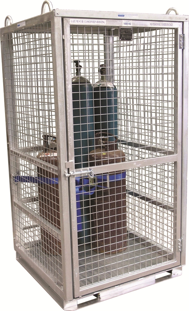 Other view of East West Engineering GB-CM2F Gas Cylinder Cage - Zinc Plated - 1030x1930mm - 750kg