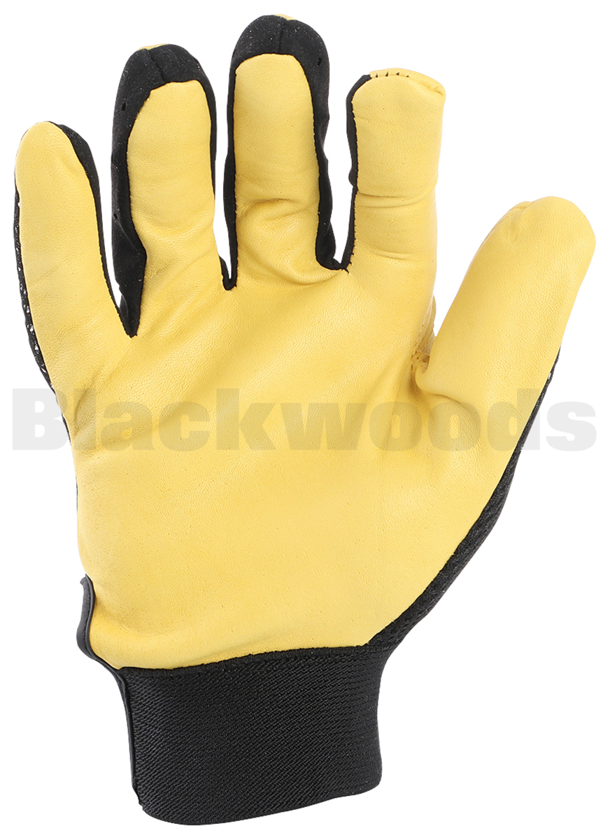 Other view of PROSAFE W901 General Purpose Gloves - Goatskin Mechanics - Black/Yellow - M