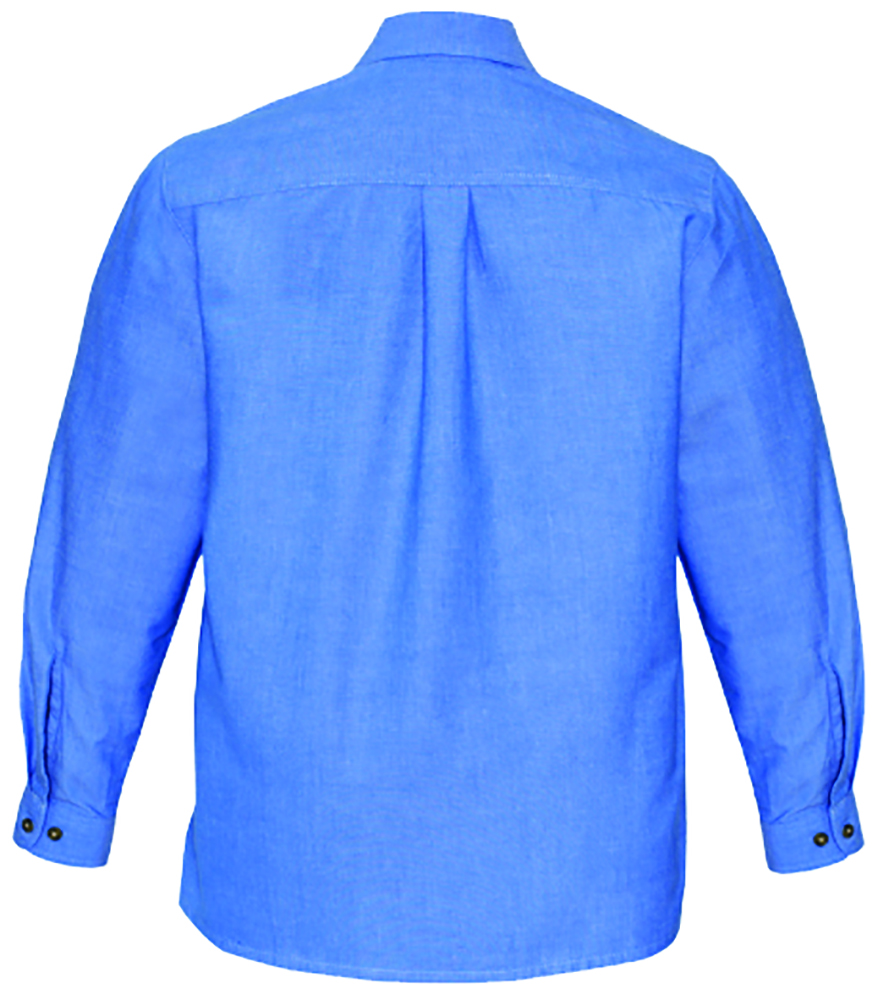 Other view of Bizcollection SH112 Shirt - Long Sleeve - Cotton - Blue - 4XL