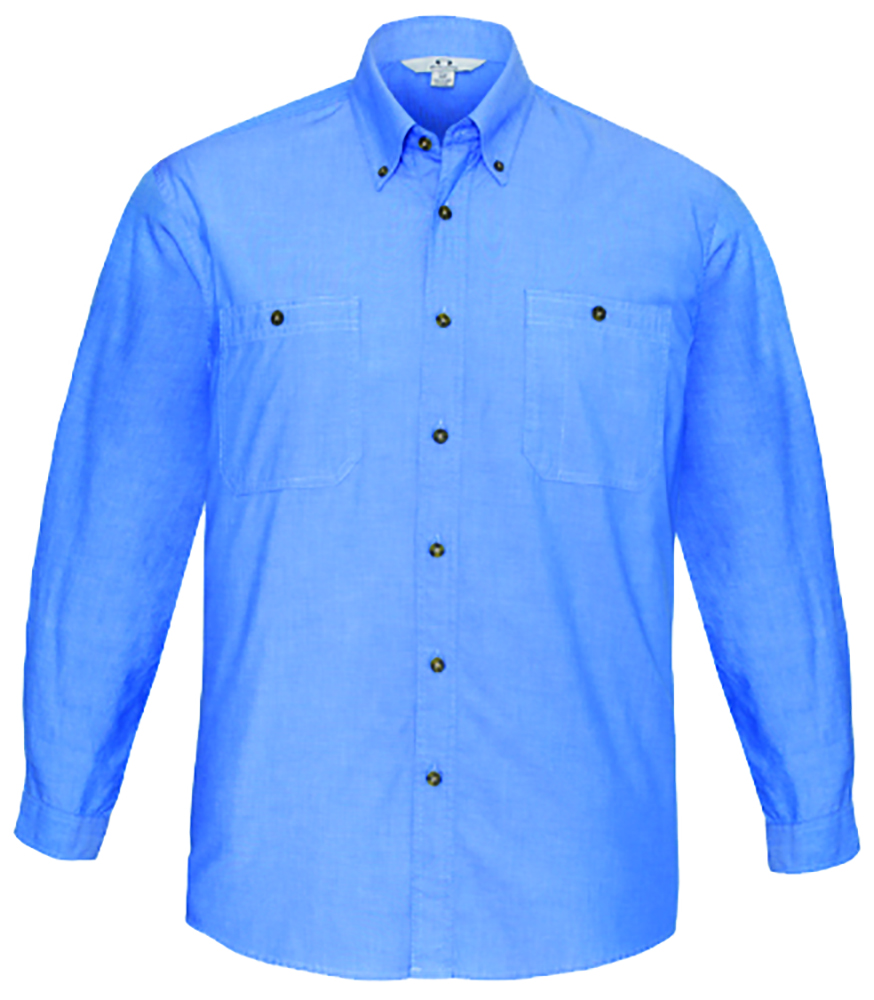 Other view of Bizcollection SH112 Shirt - Long Sleeve - Cotton - Blue - 4XL