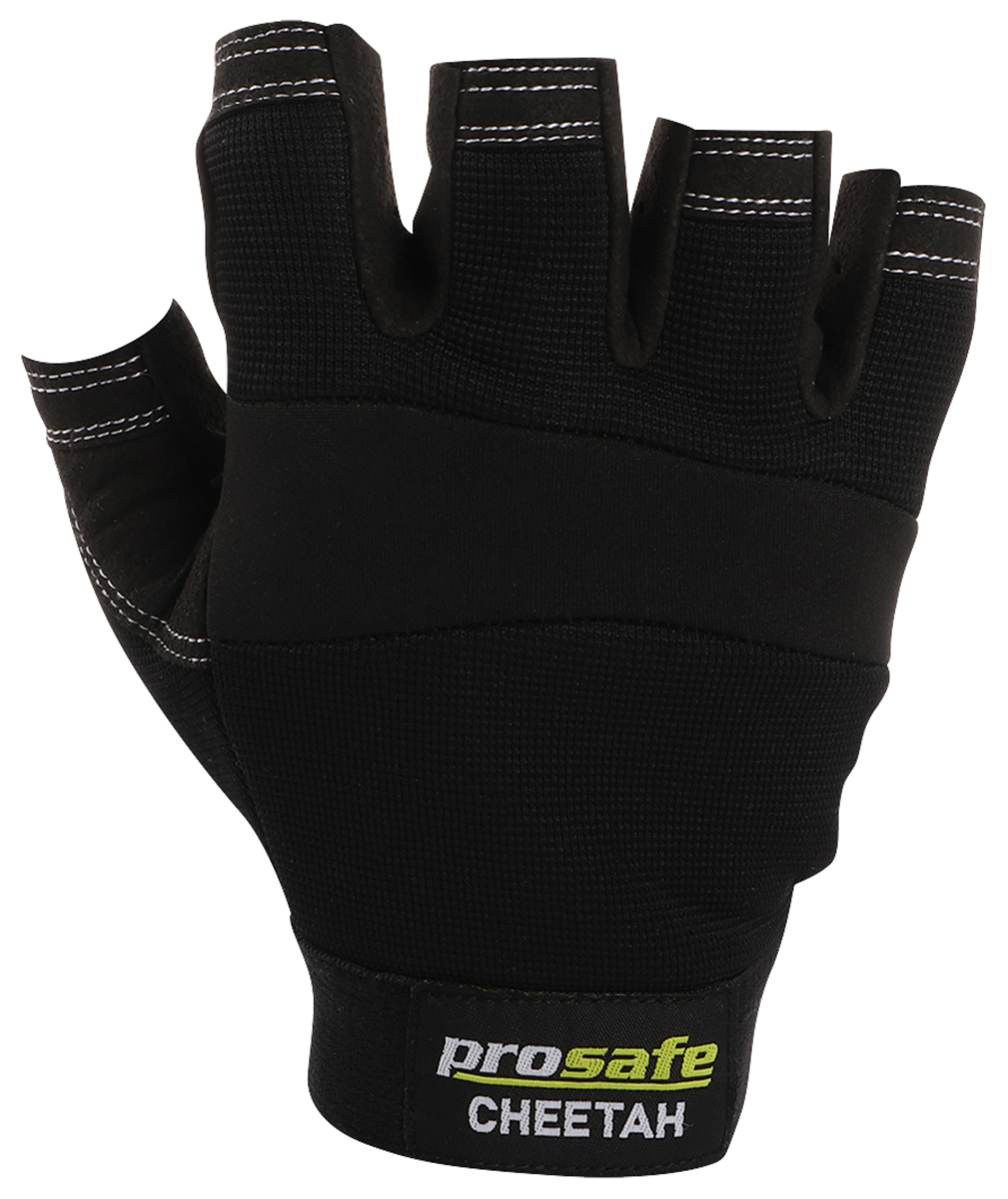 Other view of PROSAFE Cheetah W939CHFLXXL General Purpose Gloves - Synthetic - Nylon Liner - Mechanics Reinforced Palm - Fingerless - Hook & Loop Cuff -Black - 2XL