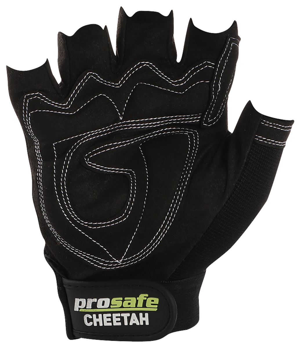 Other view of PROSAFE Cheetah W939CHFLXXL General Purpose Gloves - Synthetic - Nylon Liner - Mechanics Reinforced Palm - Fingerless - Hook & Loop Cuff -Black - 2XL