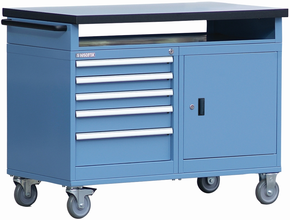 Other view of Boscotek TCS.B25 Station - Tool Cart - Mobile - 5 Drawer - 900 x 1130 x 670mm - Blue