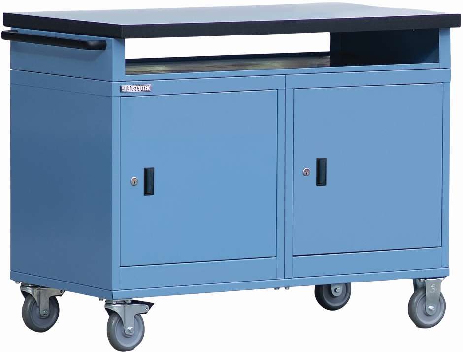 Other view of Boscotek TCS.B27 Station - Tool Cart - Mobile - 2 x Cupboard Unit - 900 x 1130 x 670mm - Blue