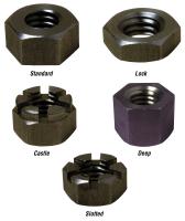 Other view of Holdite Industries 65016 Nuts - Hex Slotted - Bright Steel - Plain / Black - Metric - Metric Coarse - 36mm