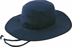 Other view of Headwear Professionals Sun Hat With Toggle – Canvas – Navy – Large – 3791 – HEADWEAR