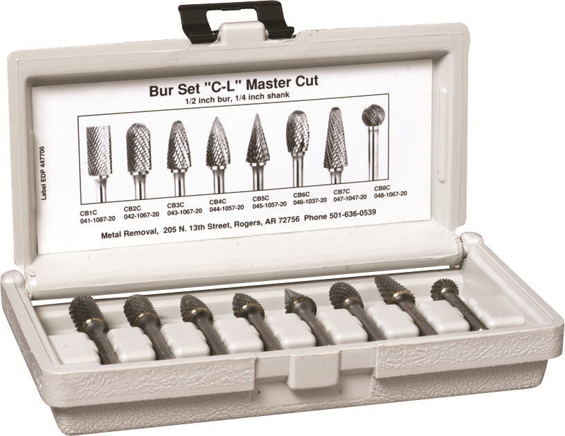 Other view of Widia M40594 8-Piece Master Cut Carbide Bur Metal Removal set - 1/2