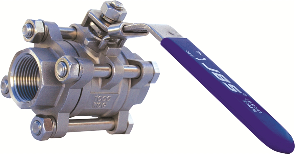 Other view of JBS - Ball Valve - 3-Piece - Stainless Steel Grade 316 - 50 mm - 2" - F&F - BSPT - 1000 PSI - JBS043050