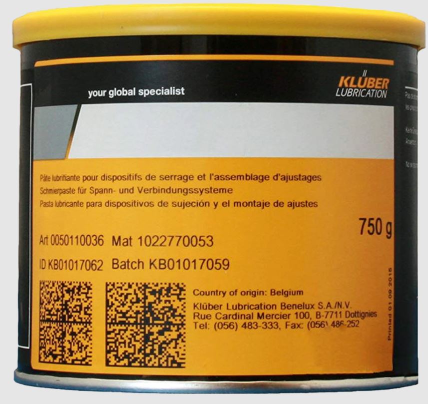 Other view of Kluberpaste - HEL 46-450 -  Tin - 750g