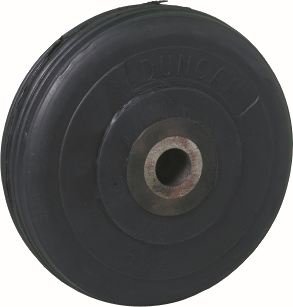 Other view of Solid Wheel - 400 kg - Rubber/Cast Steel - Black - 200 mm x 50 mm x 25 mm - SRSW2005025 - Lemcol - Richmond