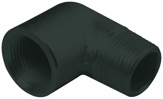 Other view of AAP Elbow - Male & Female - Steam - BSP - Mild Steel - Black - 15Nb - SEMF15