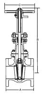 Other view of AAP VALVE GATE CI JOHN 601 FLGD DRLD E 150MM