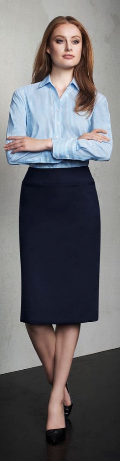 Other view of Ladies Relaxed Fit Skirt – Polyester - Wool - Elastane – Charcoal – 6 – 24011 – Biz Corporates