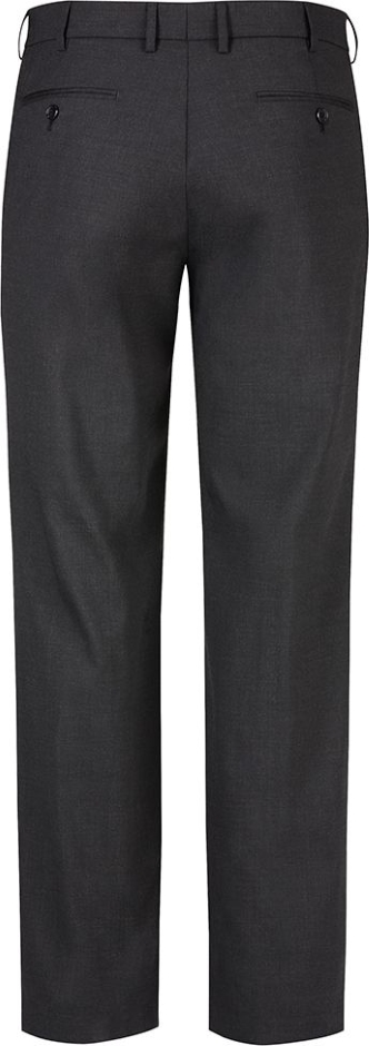 Other view of Men's Flat Front Pant – Polyester - Wool - Elastane – Charcoal – 82R – 74012 – Biz Corporates