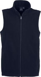 Other view of Men's Plain Vest – Polyester - Low Pill Micro Fleece – Navy – Medium – F233MN – Plain Vest – Biz Collection