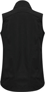 Other view of Ladies Softshell Vest – Polyester Outer – Black/Graphite – Large – J404L – Geneva Biz Tech™ – Biz Collection