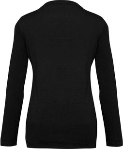 Other view of Bizcollection Ladies Longline Cardigan – Pre-Shrunk Wool - Acrylic – Black – Small – LC417L – Milano – Biz Collection