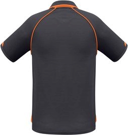 Other view of Men's Polo T-Shirt – Cotton - Polyester – Grey/Orange – 8 – P29012 – Fusion Biz Cool™ – Biz Collection