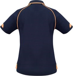 Other view of Bizcollection Ladies Polo T-Shirt – Cotton - Polyester – Navy/Fluorescent Orange – 20 – P29022 – Fusion Biz Cool™ – Biz Collection