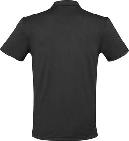 Other view of Men's Tonal Polo T-Shirt – Cotton - Viscose - Polyester – Graphite Black – 5X-Large – P501MS – Shadow – Biz Collection