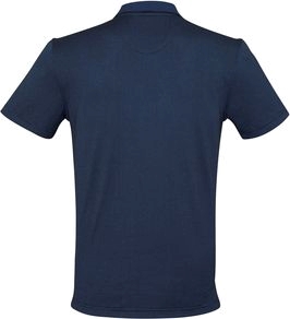 Other view of Men's Tonal Polo T-Shirt – Cotton - Viscose - Polyester – Carbon Blue – 5X-Large – P501MS – Shadow – Biz Collection