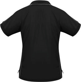 Other view of Women's Polo Shirt – Polyester – Black/Charcoal – 16 – P9925 – Resort Biz Cool™ – Biz Collection