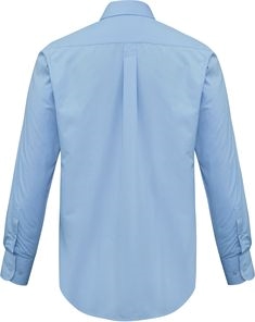 Other view of Men's Shirt – Polyester - Cotton Poplin – Light Blue – Small – S10510 – Base – Biz Collection