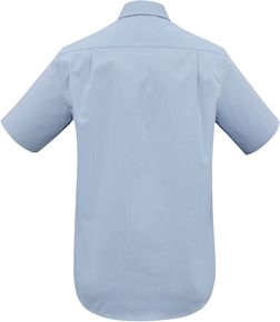 Other view of Men's Shirt – Cotton - Polyester - Elastane – Blue – X-Large – S122MS – Chevron – Biz Collection