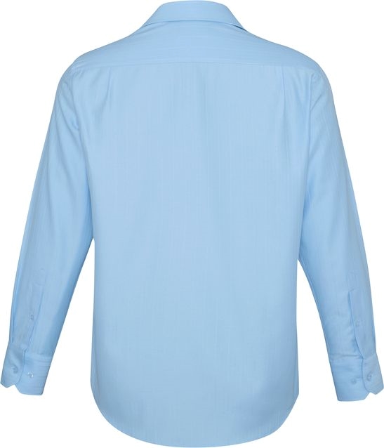 Other view of Classic Fit Men's Shirt – Polyester - Cotton – Blue – 3X-Large – S312ML – Preston – Biz Collection