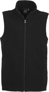 Other view of Men's Plain Vest – Polyester - Low Pill Micro Fleece – Black – Large – F233MN – Plain Vest – Biz Collection