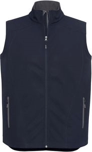 Other view of Men's Softshell Vest – Polyester – Navy/Graphite – 2X-Large – J404M – Geneva Biz Tech™ – Biz Collection