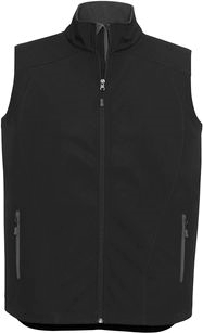 Other view of Men's Softshell Vest – Polyester – Black/Grey – 5X-Large – J404M – Geneva Biz Tech™ – Biz Collection