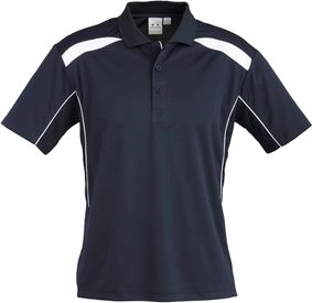 Other view of Men's Polo T-Shirt – Breathable Polyester – Navy/White – 4X-Large – P244MS – United New Generation Biz Cool™ – Biz Collection