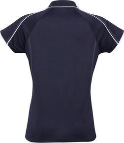 Other view of Ladies Polo T-Shirt – Cotton - Polyester Soft-Touch Jersey – Navy/White – 16 – P303LS – Blade Biz Cool™ – Biz Collection