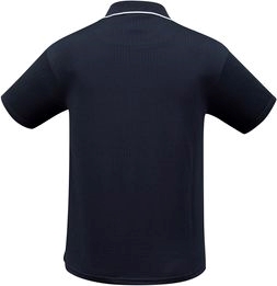 Other view of Men's Polo T-Shirt – Polyester – Navy/White – 5X-Large – P3200 – Elite Self-Check Biz Cool™ – Biz Collection