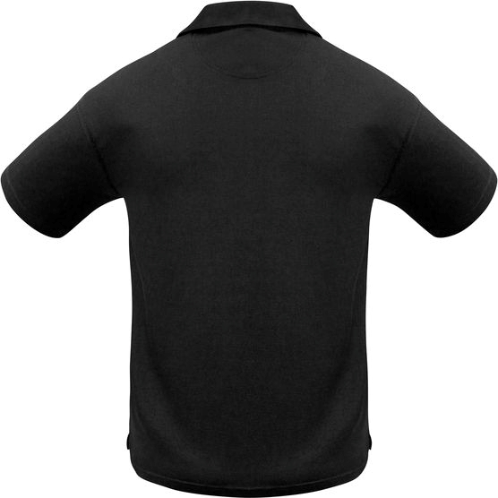 Other view of Bizcollection Modern Fit Men's Polo Shirt – Breathable Polyester – Black – Medium – P3300 – Micro Waffle Biz Cool™ – Biz Collection