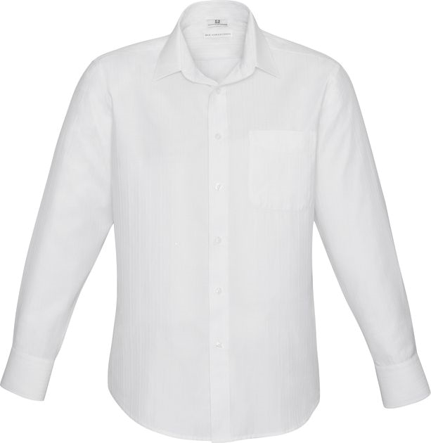 Other view of Classic Fit Men's Shirt – Polyester - Cotton – White – Large – S312ML – Preston – Biz Collection