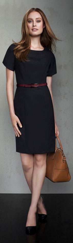 Other view of Ladies Dress – Polyester - Wool - Elastane – Black – 12 – 34012 – Biz Corporates