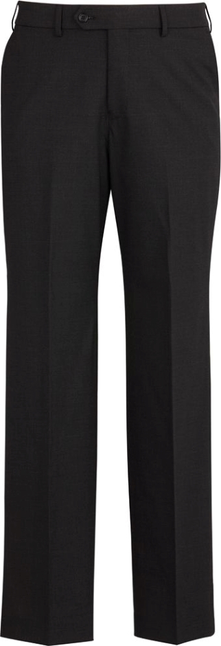 Other view of Men's Flat Front Pant – Polyester - Wool - Elastane – Black – 122R – 74012 – Biz Corporates