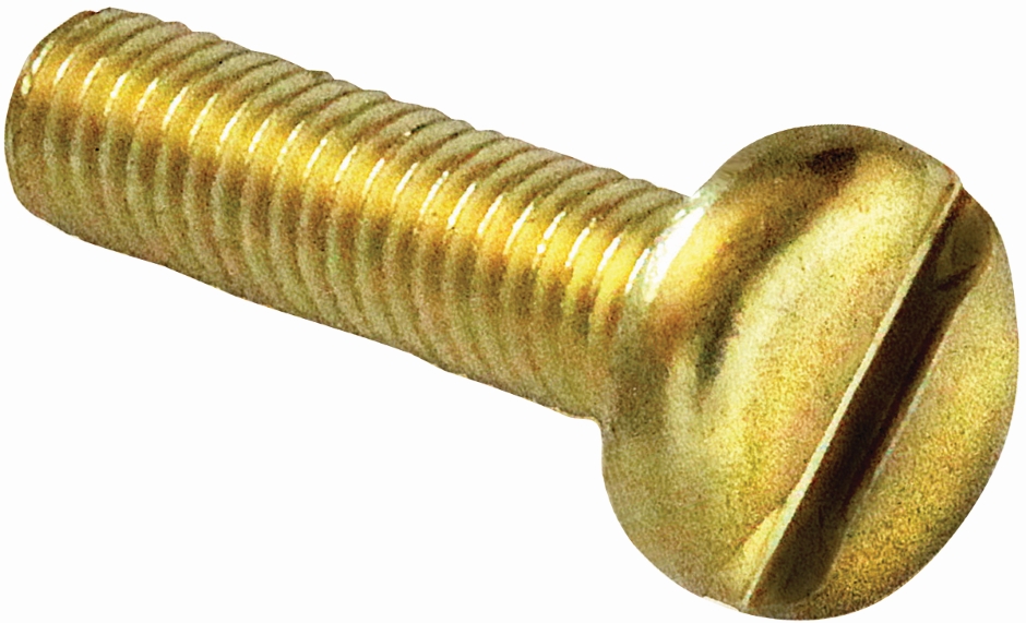 Other view of Brass Fasteners - Screw - Machine Pan - Brass - Self Colour - Metric - Metric Coarse - 5X10mm