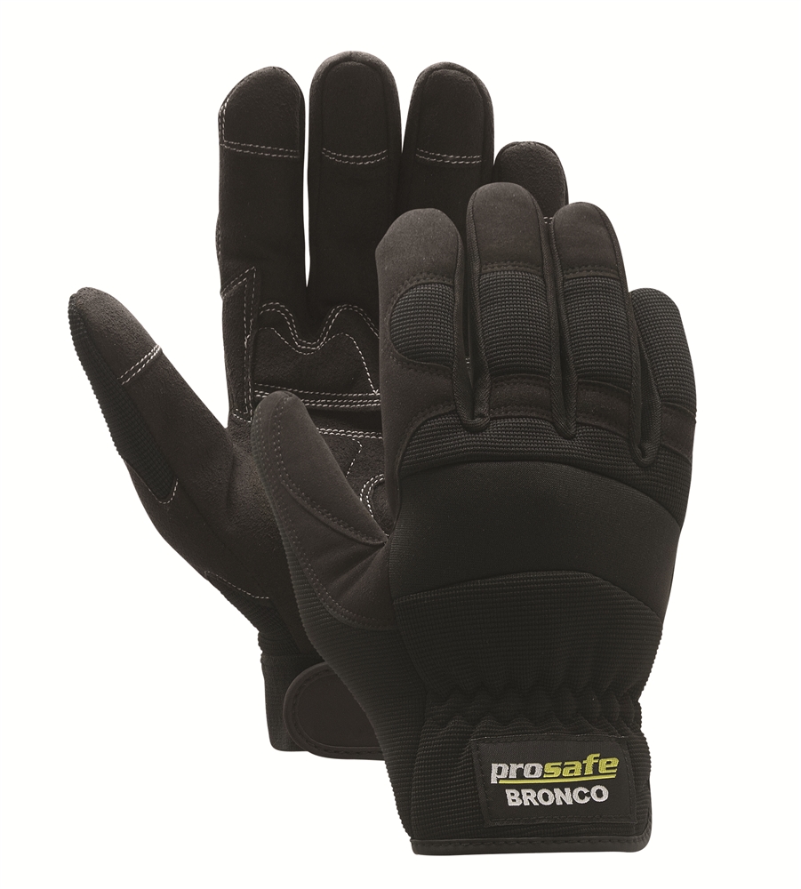 Other view of PROSAFE Bronco W904 General Purpose Gloves - Riggers Mechanics - Synthetic Leather - Black - 2XL