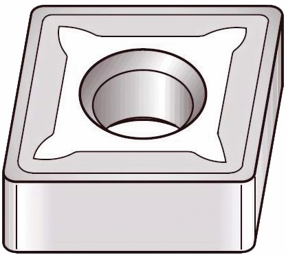 Other view of Irega Carbide Turning Insert - High Performance - CNMG 120412-FF WP15CT - 80° Rhomboid - Victory™ - Widia