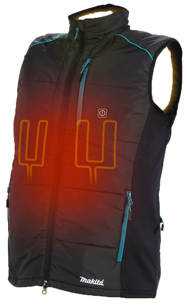 Other view of Makita CV102DZM Heated Vest - Skin - 12V Max - Black - M