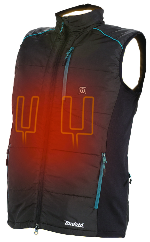 Other view of Makita CV102DZS Heated Vest - Skin - 12V Max - Black - XL