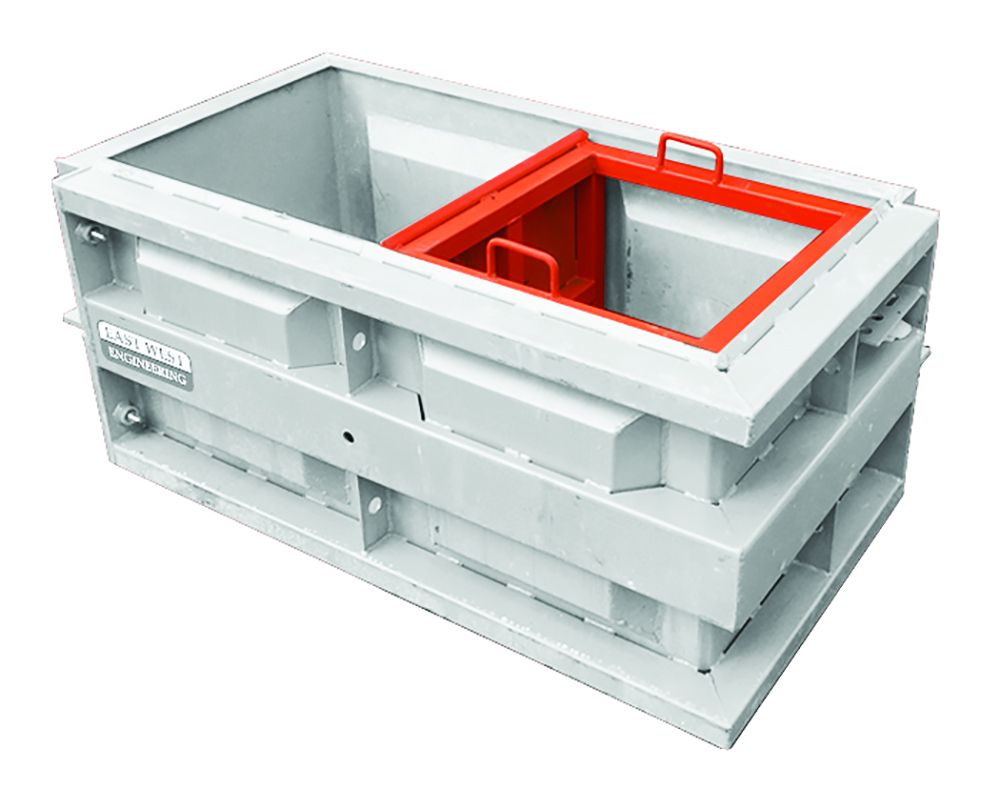 Other view of East West Engineering CWMH Concrete Mould Half Insert