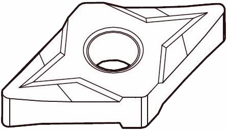 Other view of Irega Carbide Turning Insert - High Performance - DNMP 150608 WM15CT - 55° Rhomboid - Victory™ - Widia