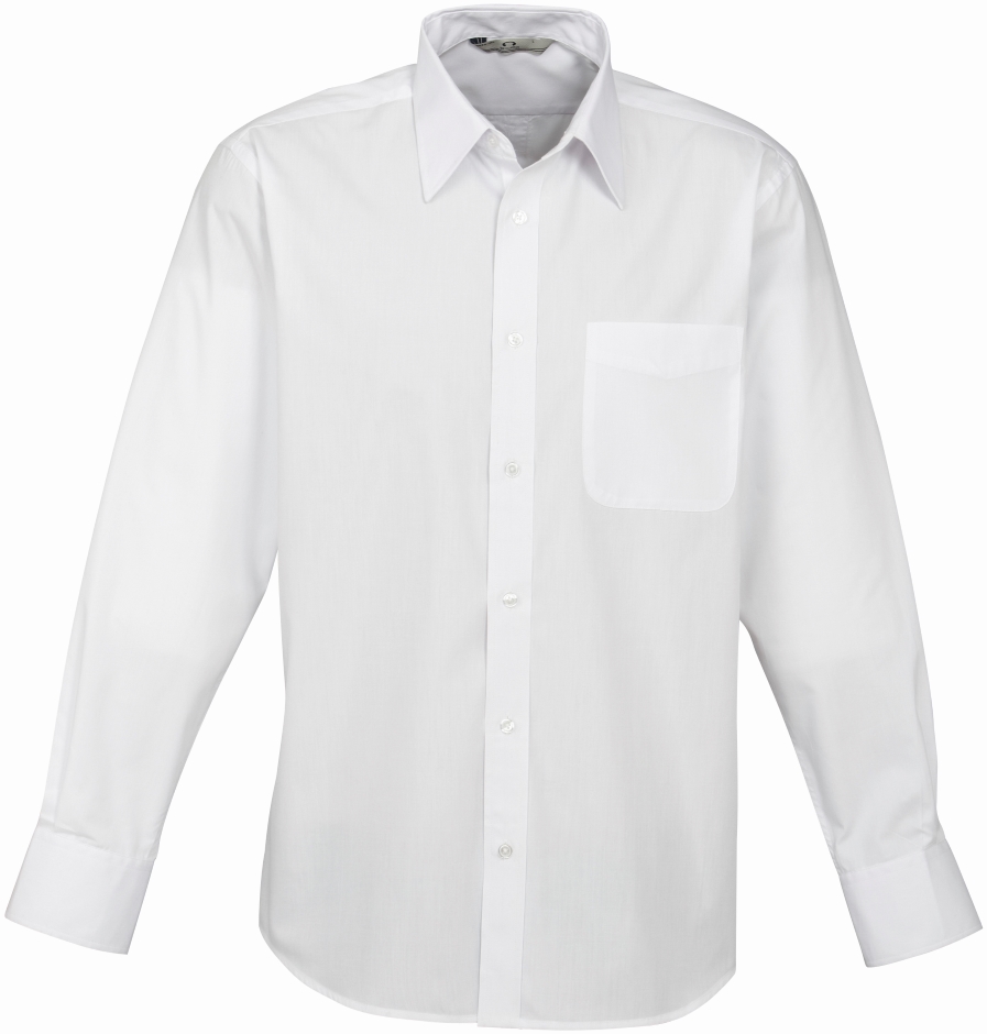 Other view of Bizcollection Men's Shirt – Polyester - Cotton Poplin – White – Large – S10510 – Base – Biz Collection