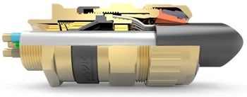 Other view of Cable Gland - Brass/Stainless Steel/Aluminium - Nickel Plated - M20 - 8.4 to 14.3 mm - 501/453 Universal - HAWKE